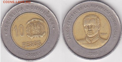 22:00 - 10 песо 2005 г.