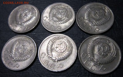 10 копеек 1954 и 1955 гг. - 10к-2