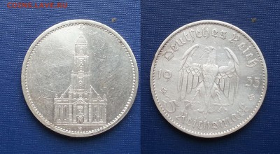 5 марок Германии Кирха 1935 г. А - 22:00 мск 12.01.17г - 20170108_124830