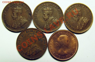 N52 1¢ Канада 5 шт. 1929, -32, -34, -35,-64  до 21.01 в 22°° - N52 Canada 5 pcs_2