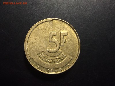 Бельгия 5 франков 1988 г - image