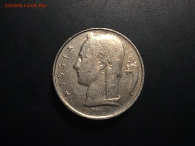 Бельгия 5 франков 1961 г - image