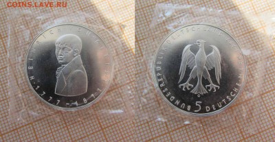 ФРГ 5 марок 1977 200л со дня рожд Генриха фон Кляйста - фрг1