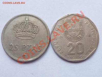 Испания-25 песет и Португалия-20 эскудо до 21.01.11 в 22-00 - MEMO0046.JPG