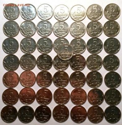 5копеек 2008г М.50шт. Гальваника. Окон15.01.17в23.00мск - 2