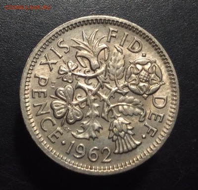 Великобритания 6 пенсов 1962г - image