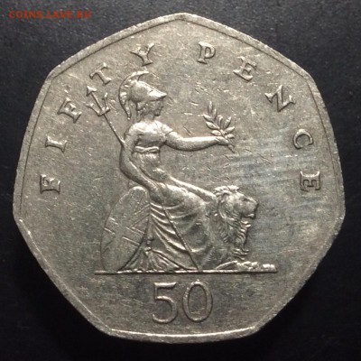 Великобритания 50 пенсов 2001 г - image