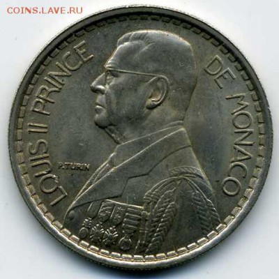 Монако. 20 франков 1947 до 17 01 17 до 22-00 - хх184