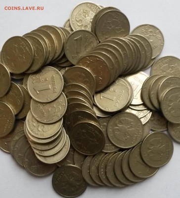 1 рубль 1999г СПМД 100шт.  Окон16.01.17 в 22.00мск - 2