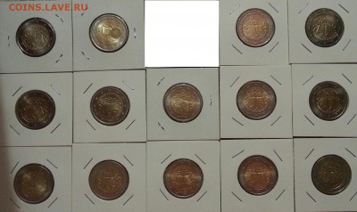 2 ЕВРО Римский договор 9 монет UNC до 11.01 в 22.00 - 1