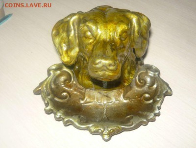 олова собаки СССР пепельница Винтаж Тяжелая Состояние - 269.JPG