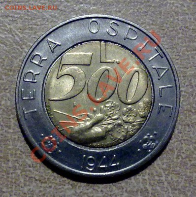 Сан-Марино 500лир 1991 Госпиталь (биметалл) 20.01 21.00 - С-М-1990-1