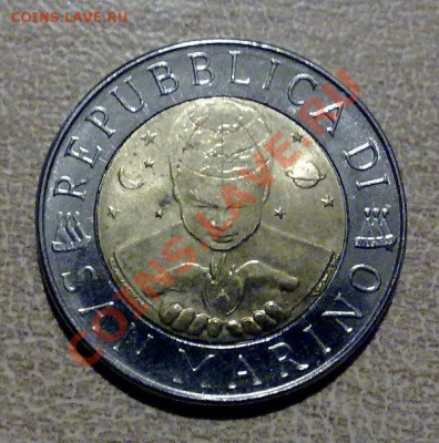 Сан-Марино 500лир 1999 Космос (биметалл) 20.01 21.00 - С-М-1999-2