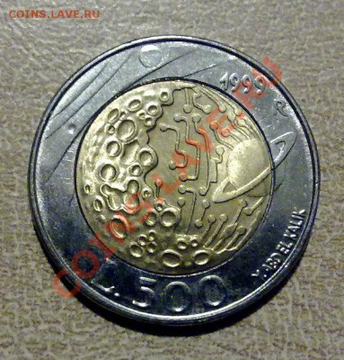 Сан-Марино 500лир 1999 Космос (биметалл) 20.01 21.00 - С-М-1999-1