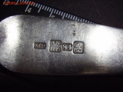 Ложка десертная 1847. Серебро 84 пр - P5310294.JPG