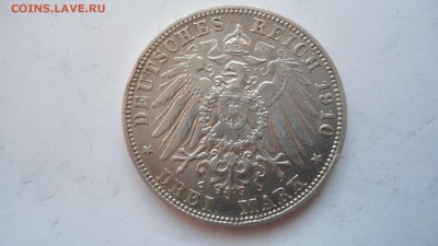 Бавария 3 марки 1910 с 200 рублей до 16.01.2017 - DSC05115.JPG