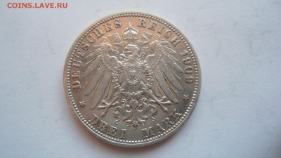 Бавария 3 марки 1909 с 200 рублей до 16.01.2017 - DSC05121.JPG