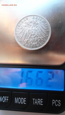 Бавария 3 марки 1909 с 200 рублей до 16.01.2017 - DSC05124.JPG
