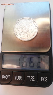 Баден 3 марки 1909 с 200 рублей до 16.01.2017 - DSC04868.JPG