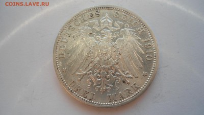 Баден 3 марки 1910 с 200 рублей до 16.01.2017 - DSC04872.JPG