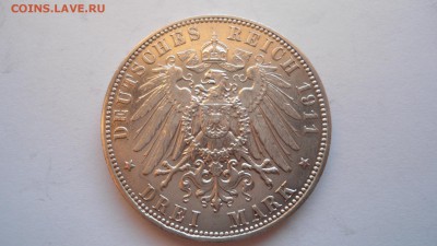 Саксония 3 марки 1911 с 200 рублей до 16.01.2017 - DSC05056.JPG