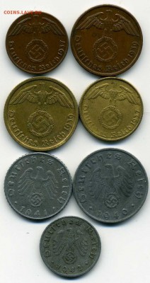 Германия 3 рейх 1937 - 42 гг 7 разных. до 17 01 17. 22-00 - хх195