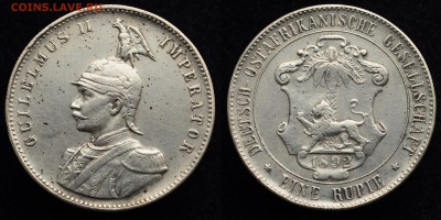ФИКС - таллеры, марки и др. Германия - 1рупия1892_1_1