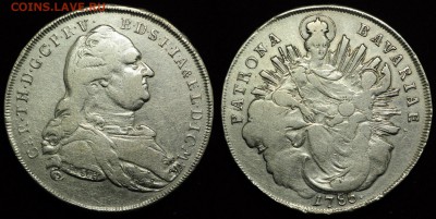 ФИКС - таллеры, марки и др. Германия - Бавария_талер1785_1_1