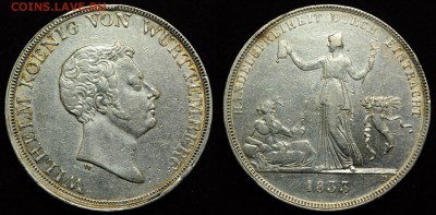ФИКС - таллеры, марки и др. Германия - Вюртемберг_талер1833_1_1