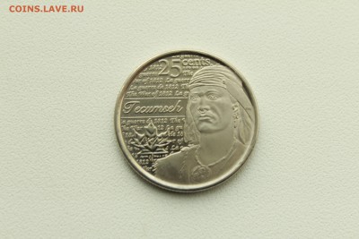 Канада 25 центов  Текумсе - IMG_0003.JPG
