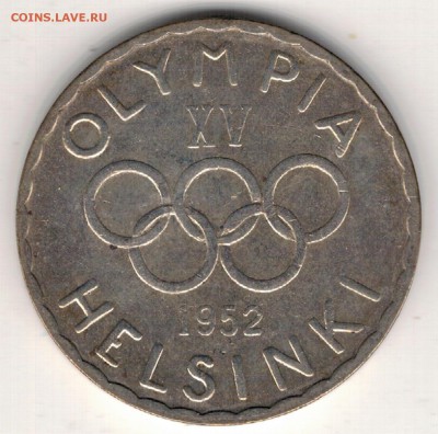 Ag Финляндия 500 марок 1952 Олимпиада 16.01 в 22.00мск (Д259 - 5-ф