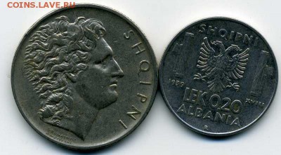 Албания 1 лек и 0.2 лека 1930 и 39гг. до 17 01 17 22-00 мск - хх200