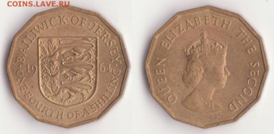 4 одна четвертая шиллинг, 1964г. до 19.01. - Рисунок (358)