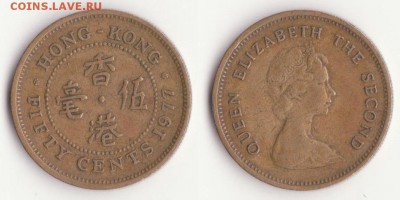 Гонконг 5 центов, 1977. Елизавета II до 19.01. - Рисунок (334)
