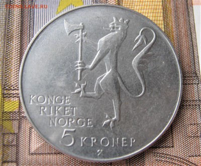 НОРВЕГИЯ 5 крон 1975. 150 лет иммиграции в Америку. 19.01. - 143.JPG