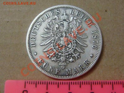 Пруссия 5 марок 1876г. - DSC00269.JPG