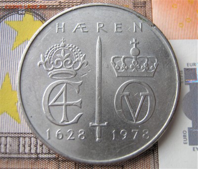 НОРВЕГИЯ 5 крон 1978. 350 лет армии. 19.01.2017. - 144.JPG