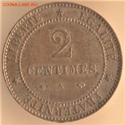 2 сантима 1877 года. Оценка покупки. - 181