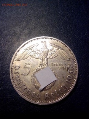 5 марок 1938г 3 рейх,до 22.00 мск 17.01.17 - IMG_20170113_200956