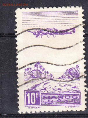 Колонии 1944Марокко 1м 10фр - 466