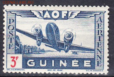 Колонии 1942 Гвинея 3фр - 473