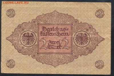 Германия 2 марки 1920 г.  16.01.17 г. 22 -00 МСК. - 2 м. 1920 1