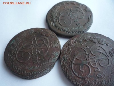 5 копеек 1772,76,77гг ем,до 18.01.17г - 267-2