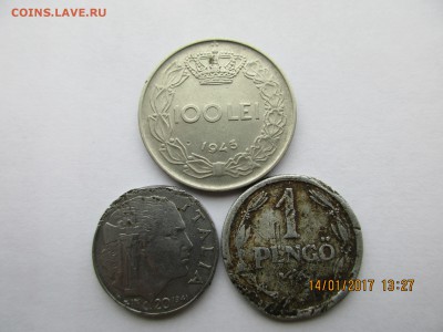 Монеты Румынии,Венгрии,Италии. (1941-1943г.)до 19.01.2017г. - Изображение 002