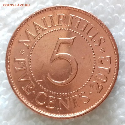 МАВРИКИЙ 5 центов 2012 до 20 янв. 22-00 мск - МАВРИКИЙ 5 центов 2012 20170115_155624
