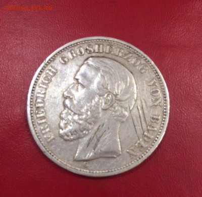 5 Марок 1876 Гамбург и 5 марок 1901 г. Фридрих I. Баден - _vaIRmNriBc