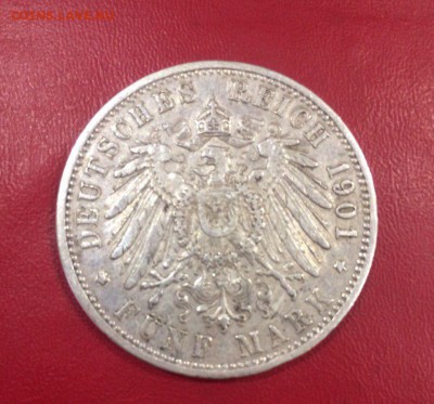 5 Марок 1876 Гамбург и 5 марок 1901 г. Фридрих I. Баден - M1F3ttdt3ig
