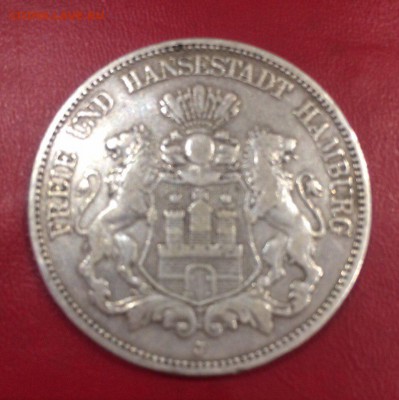 5 Марок 1876 Гамбург и 5 марок 1901 г. Фридрих I. Баден - ad-Z-7DeFxs