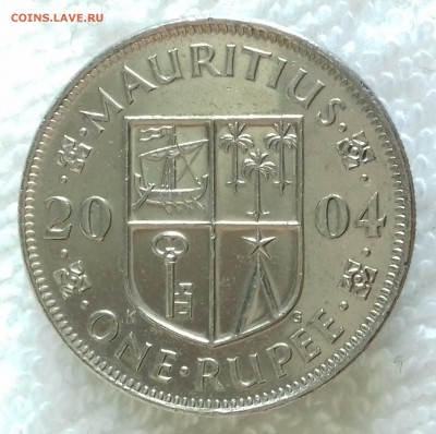 МАВРИКИЙ 1 рупия 2004 до 20 янв. 22-00 мск - МАВРИКИЙ 1 рупия 2002 20170115_160406