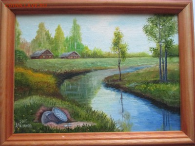 картина "клад серебра у реки"!холст,масло - IMG_0095.JPG
